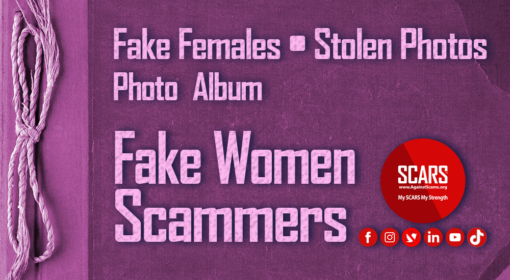Stolen Photos Of Women/Females Used By Scammers