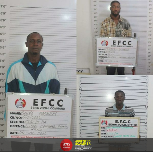 Arrested African Scammer Faces