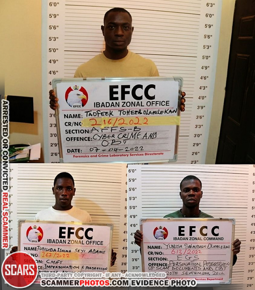 Gallery Of Arrested African Scammers - March/April 2023