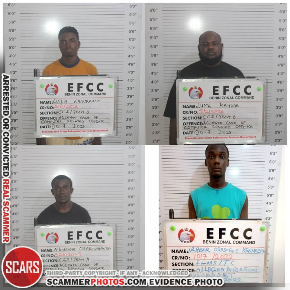 Gallery Of Arrested Scammers From Africa - August 2023