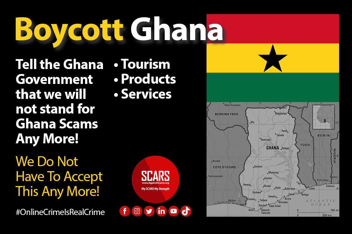 Boycott Ghana - Products, Services, Exports - Until They Address Their Programs With Scammers