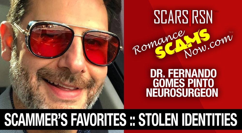 View the SCARS Impersonation Galleries on RomanceScamsNOW.com here