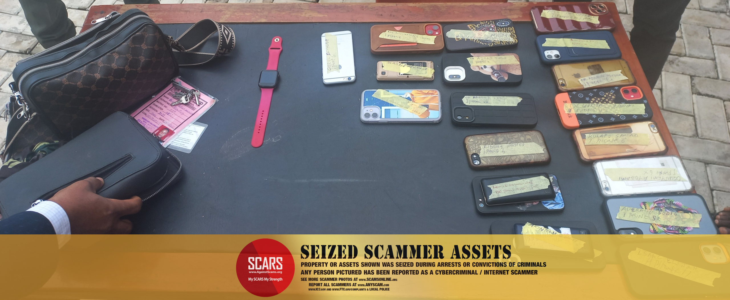 Seized & Recovered Scammer Assets