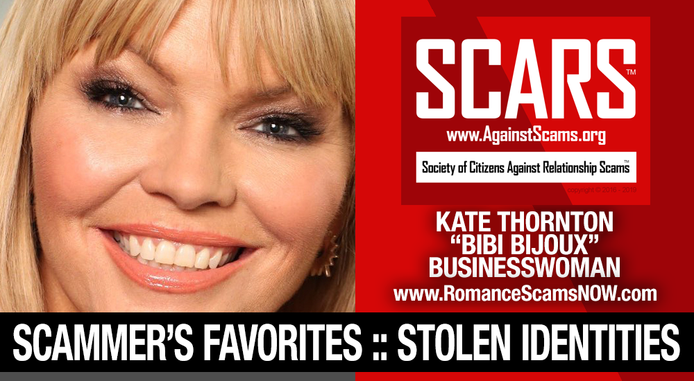 Kate Thornton “Bibi Bijoux”: Have You Seen Her? Another Stolen Face / Stolen Identity