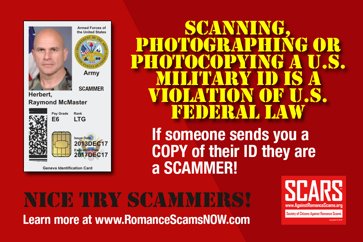 It Is Against The Law To Photograph Or Copy Military ID Cards