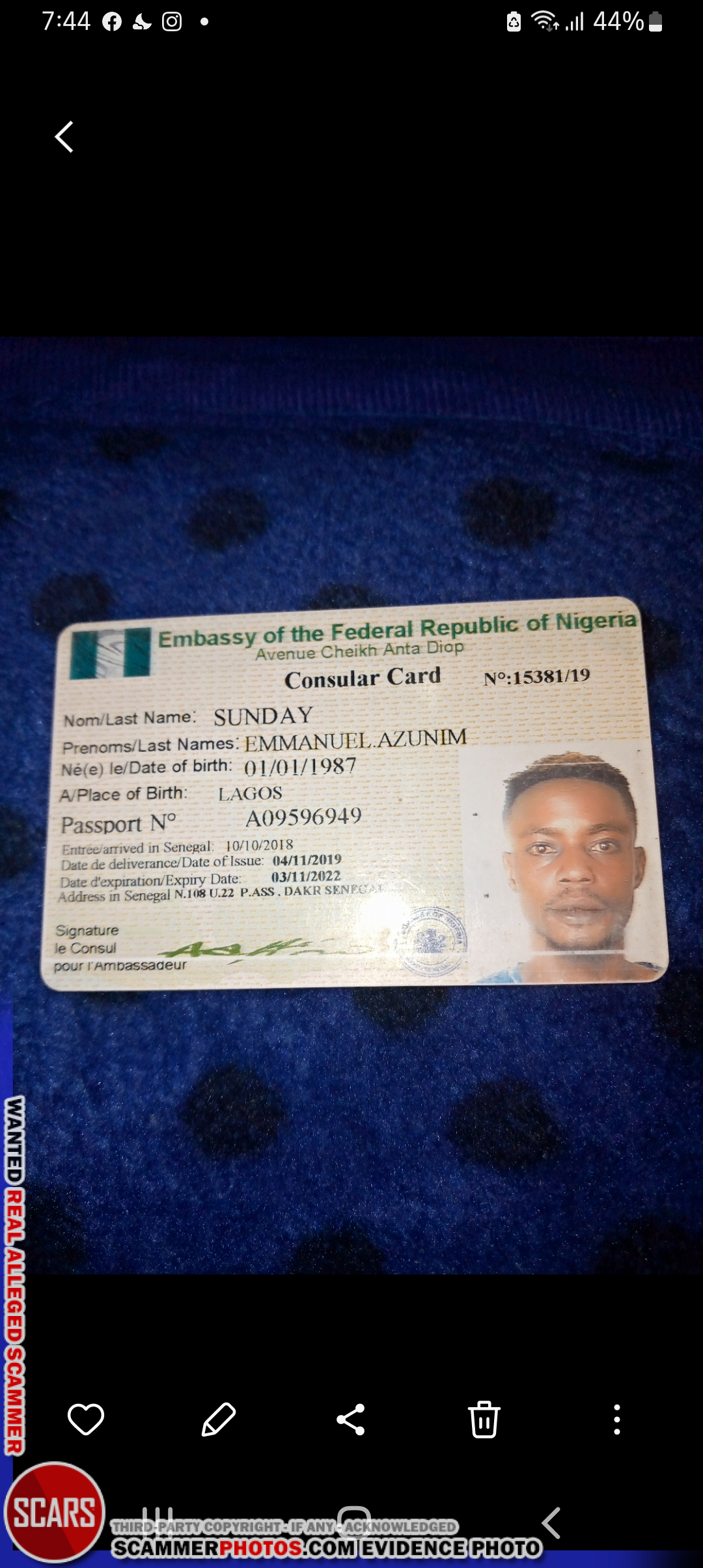 Scammer Photos Gallery Of Reported Real Male African Scammers - June 2023