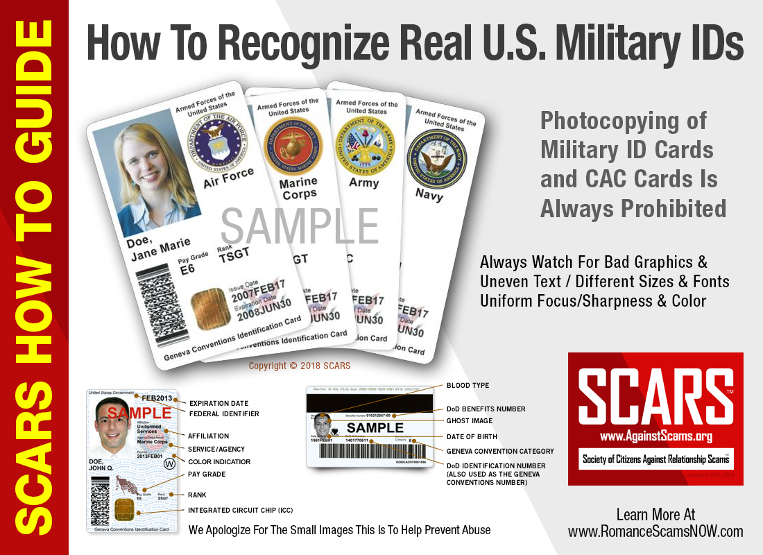 Spotting Fake Military ID Cards