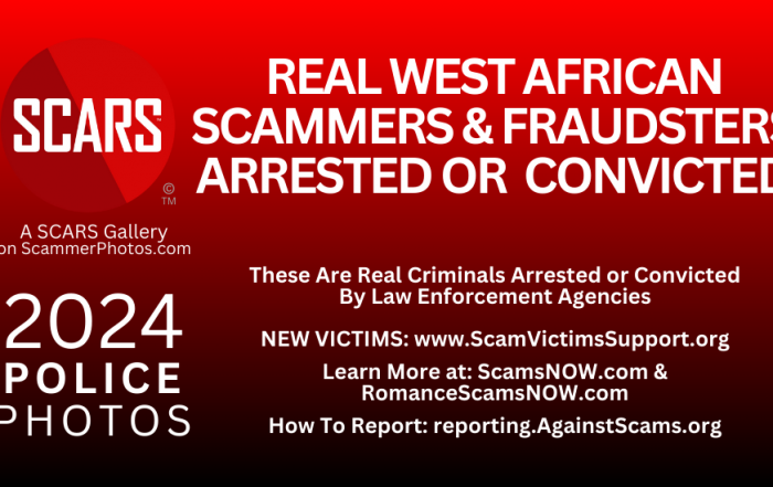 Real Arrested West African Scammers & Fraudsters Photos Album on SCARS ScammerPhotos.com