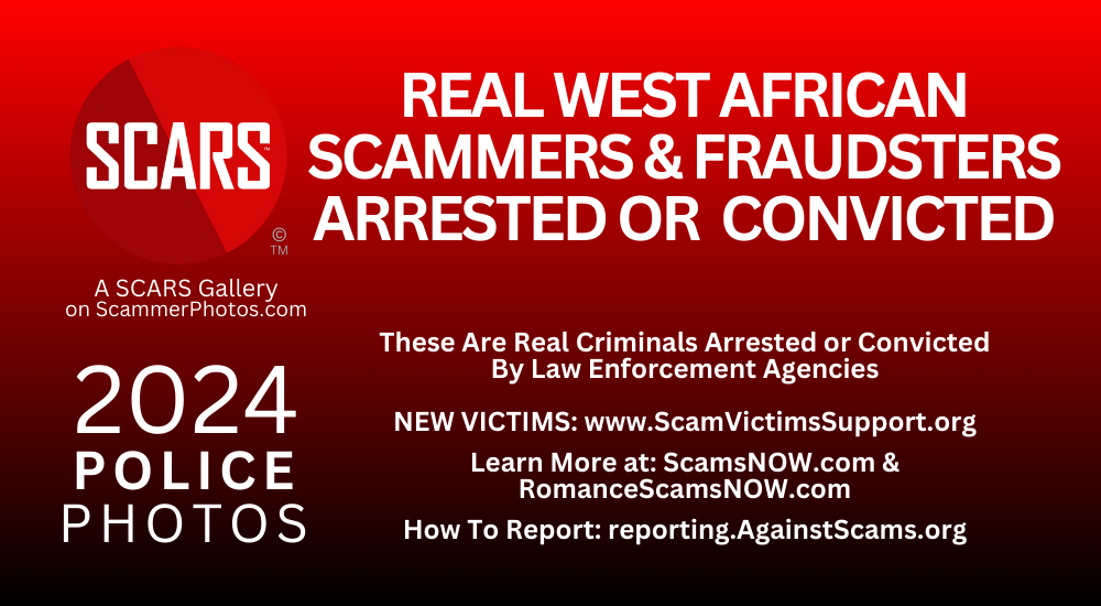 Real Arrested West African Scammers & Fraudsters Photos Album on SCARS ScammerPhotos.com