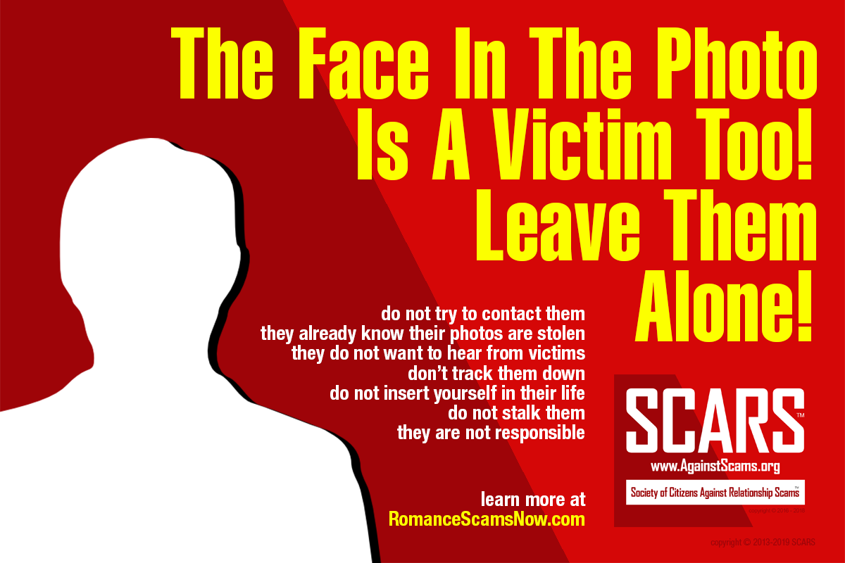The Face In The Photo Is A Victims Too! Do Not Contact Them!